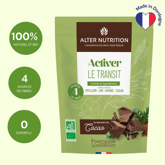Cocktail Bio de super aliments Spécial transit intestinal au psyllium – 200 g - goobio - and - zen