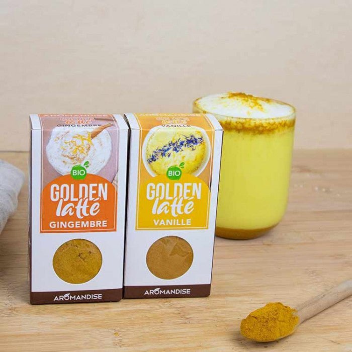 GOLDEN LATTE Curcuma Gingembre - 60 g - goobio - and - zen
