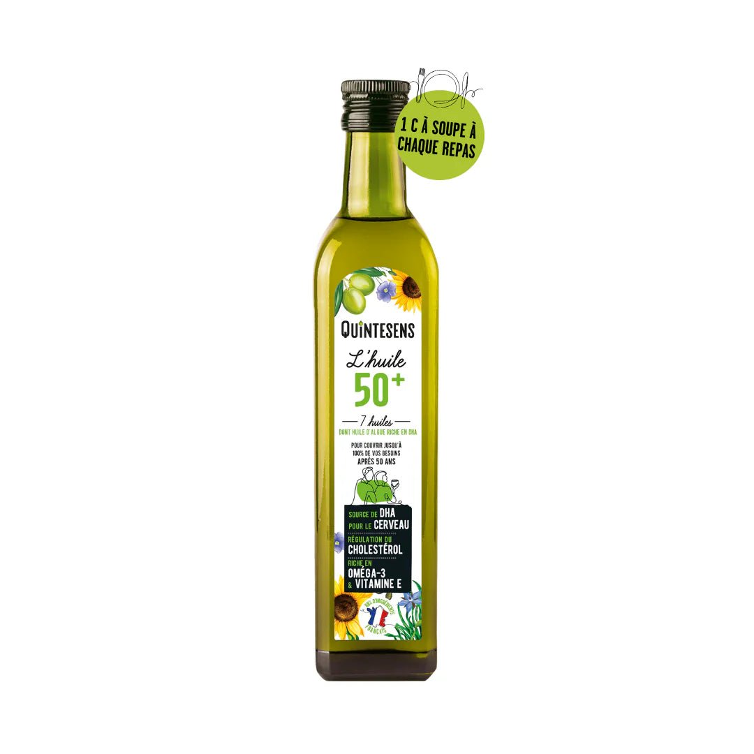 Huile Santé 50 ans et plus - 0,50L ou 3*0,50L - goobio - and - zen