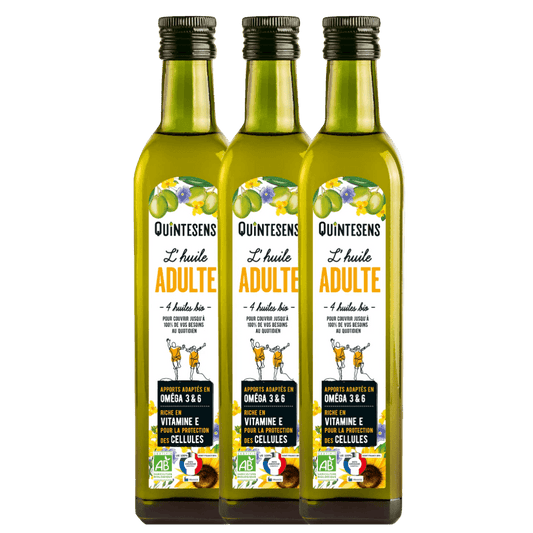 Huile Santé Ado & Adulte - 0,50 L ou 3*0,50L - goobio - and - zen