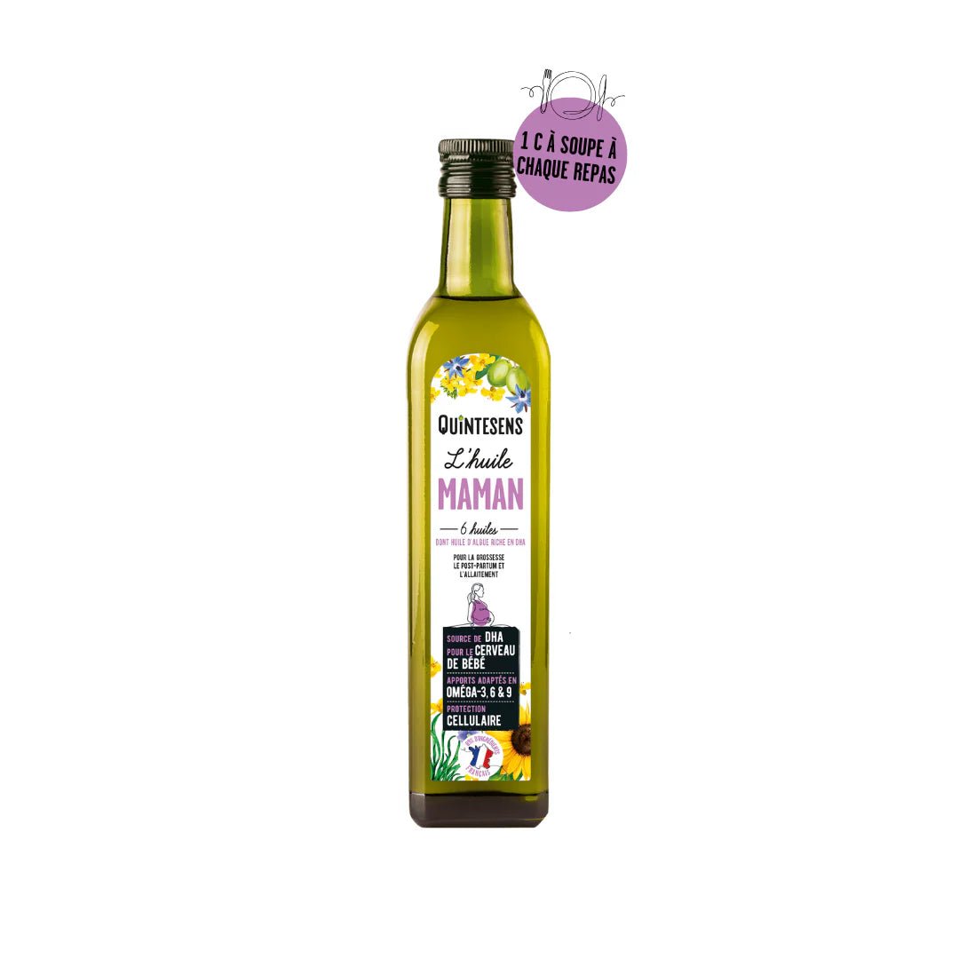 Huile Santé Maman - Femme enceinte - 0,50 L ou par 3*0,50 L - goobio - and - zen