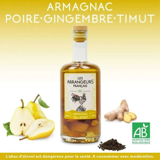Armagnac Poire & Gingembre & Poivre de Timut - 70 cl - goobio-and-zen