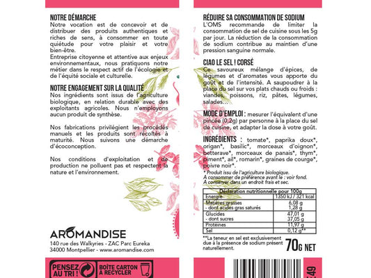 Ciao le Sel Corsé - 70 g - goobio-and-zen