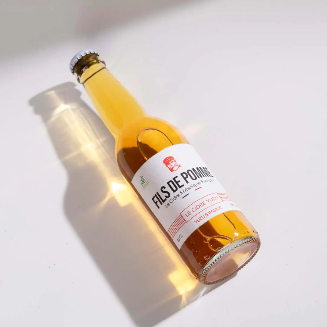 Cidre Bio - Infusé Yuzu & Basilic - Cuvée L'Audacieux (33 cl) - goobio-and-zen
