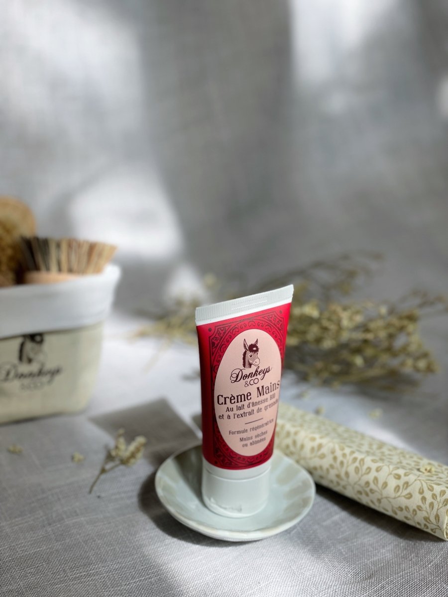 Crème mains au Lait d'Ânesse & Extrait de Grenade - BIO - 50 ml - goobio-and-zen