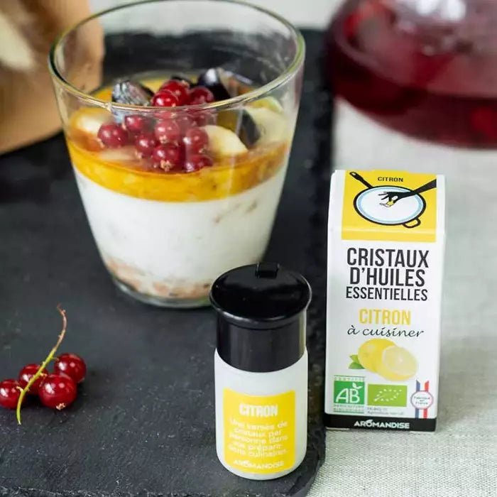 Cristaux Huile Essentielle - CITRON - 10 g - goobio-and-zen