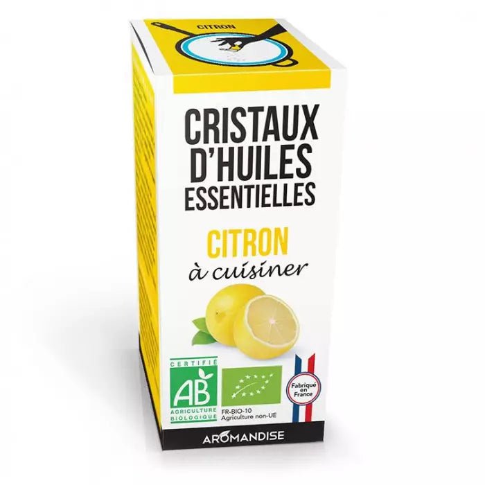 Cristaux Huile Essentielle - CITRON - 10 g - goobio-and-zen