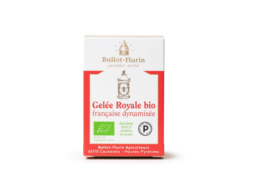 Gelée Royale Française Dynamisée BIO - CURE de 25 jours - 10 g