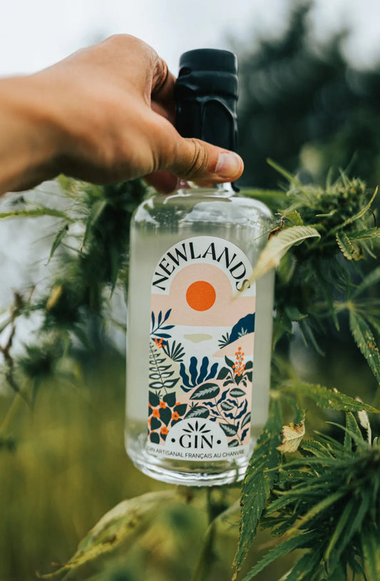 Gin Biologique Newlands | Chanvre | Artisanal - 70 cl - 42% d'alcool