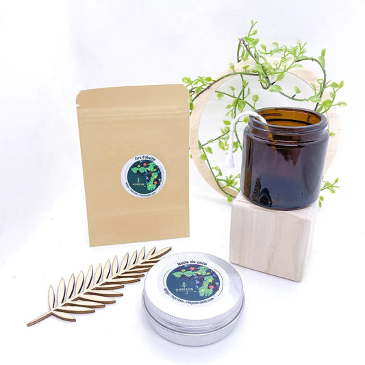 Kit DIY - Bougie naturelle bio - goobio-and-zen