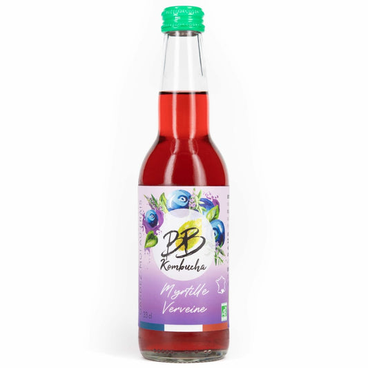Kombucha : Myrtille & Verveine 33 cl - goobio-and-zen