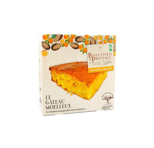 Le Gâteau Moelleux : Amande & Orange - 225 g (4/5 personnes) - goobio-and-zen
