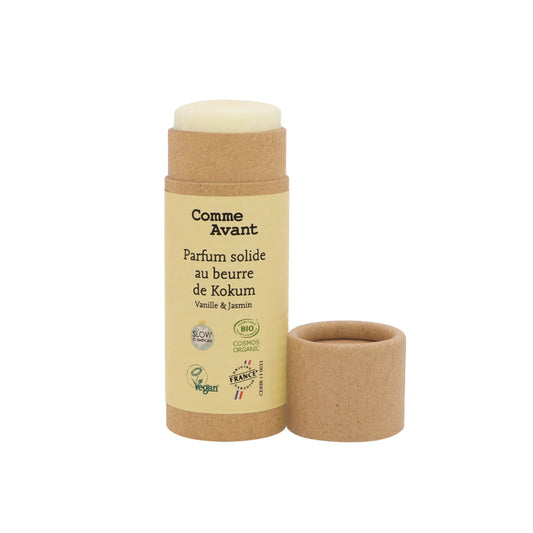 Parfum solide au beurre de Kokum - Vanille & Jasmin - goobio-and-zen