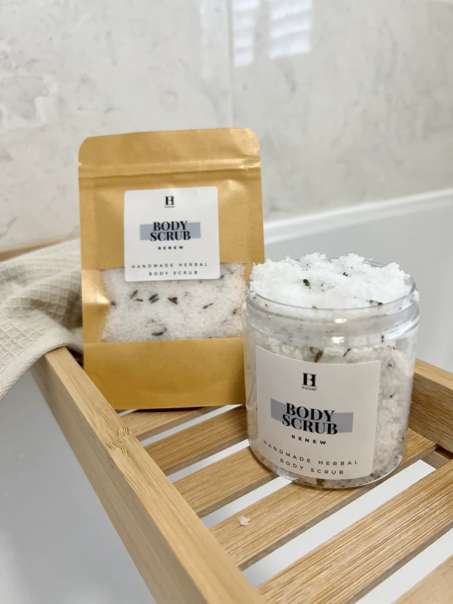 Pochette gommage corps, Gommage aromathérapie aux herbes, Exfoliant corps - NOUVEAUTE - goobio-and-zen