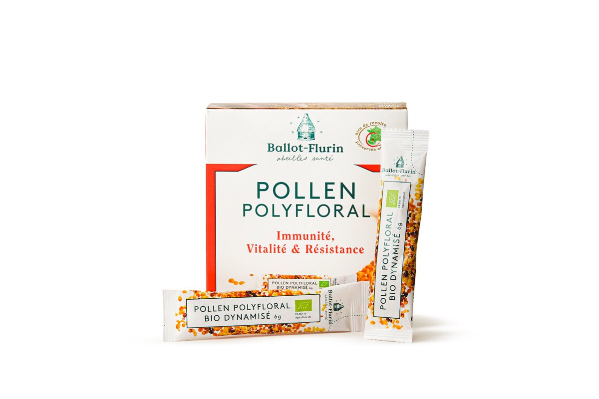 Pollen Polyfloral : Dynamisé en sticks - goobio-and-zen