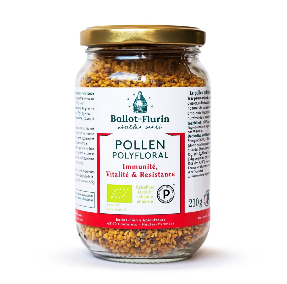 Pollen Polyfloral : Dynamisé origine Espagne - goobio-and-zen