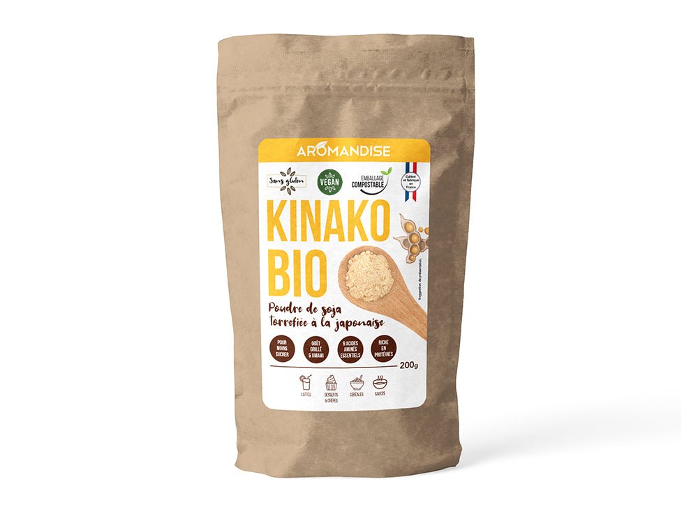 Poudre de soja torréfié KINAKO - BIO - 200 g - goobio-and-zen