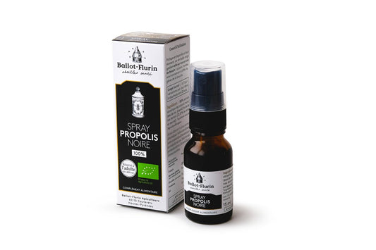 Propolis de nos terroirs : Spray à la Propolis Noire - goobio-and-zen