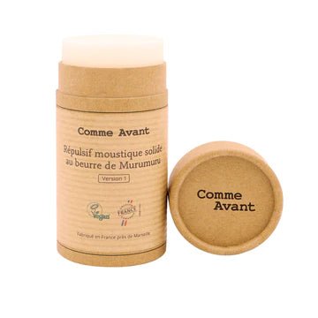 Répulsif anti-moustique solide au beurre de murumuru - 80 g - 12 en stock - goobio-and-zen