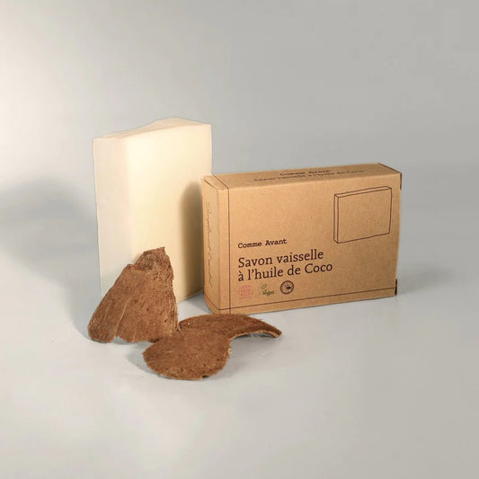 Savon vaisselle solide à l'huile de Coco - 150 g - goobio-and-zen