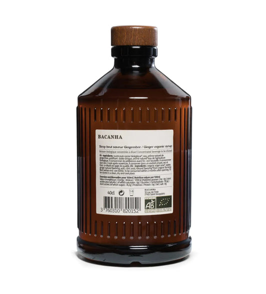 Sirop Brut - Gingembre biologique - 400 ml - goobio-and-zen