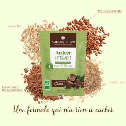 Cocktail Bio de super aliments Spécial transit intestinal au psyllium – 200 g - goobio - and - zen