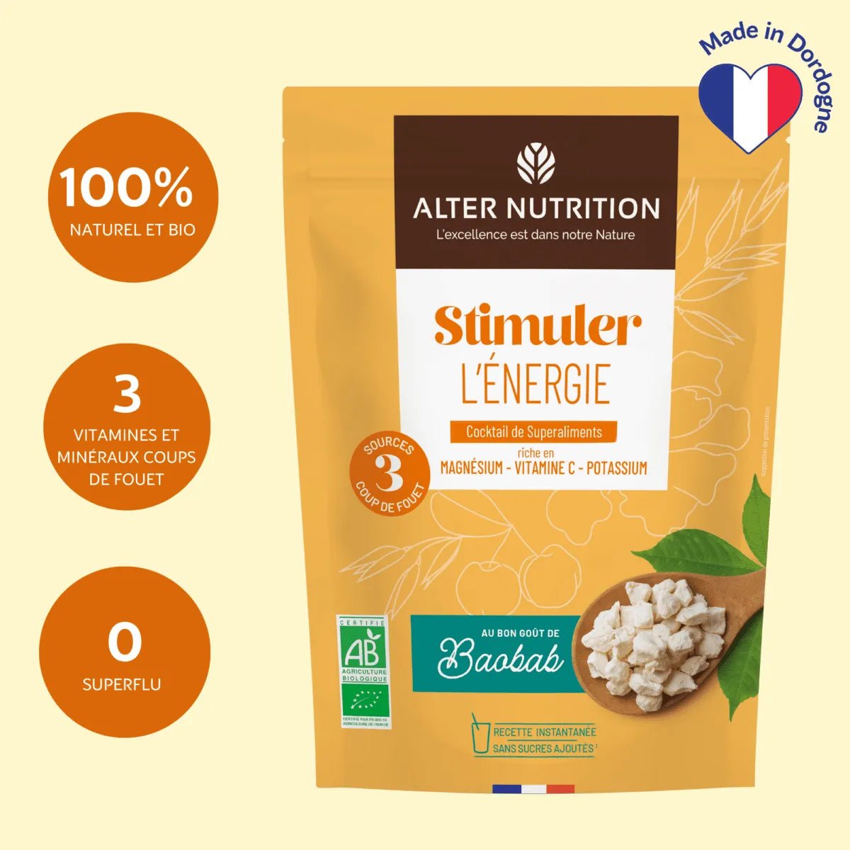 Cocktail Bio de super aliments Spécial Vitalité et anti - fatigue – 200 g - goobio - and - zen