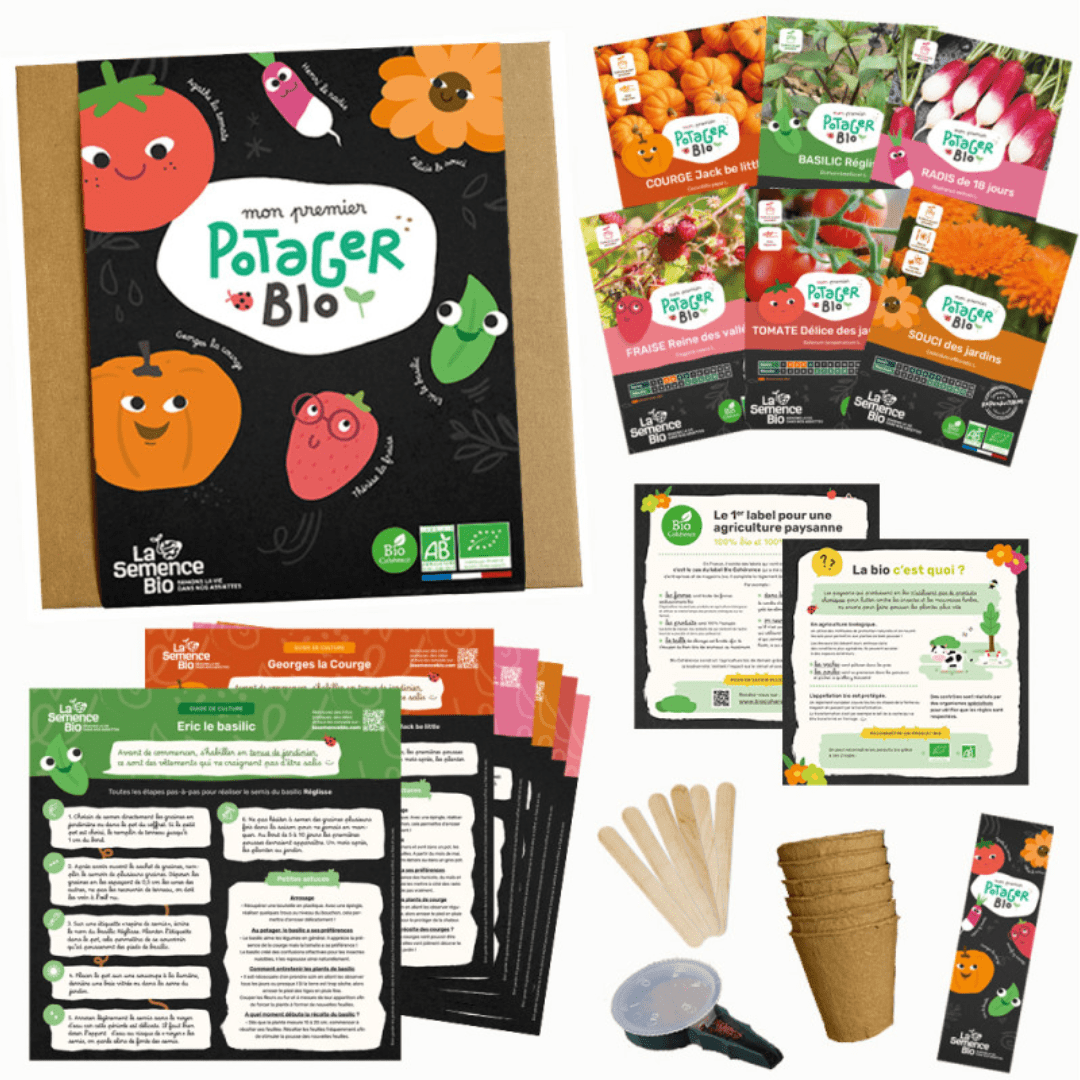Coffret - Mon premier Potager Bio - goobio - and - zen
