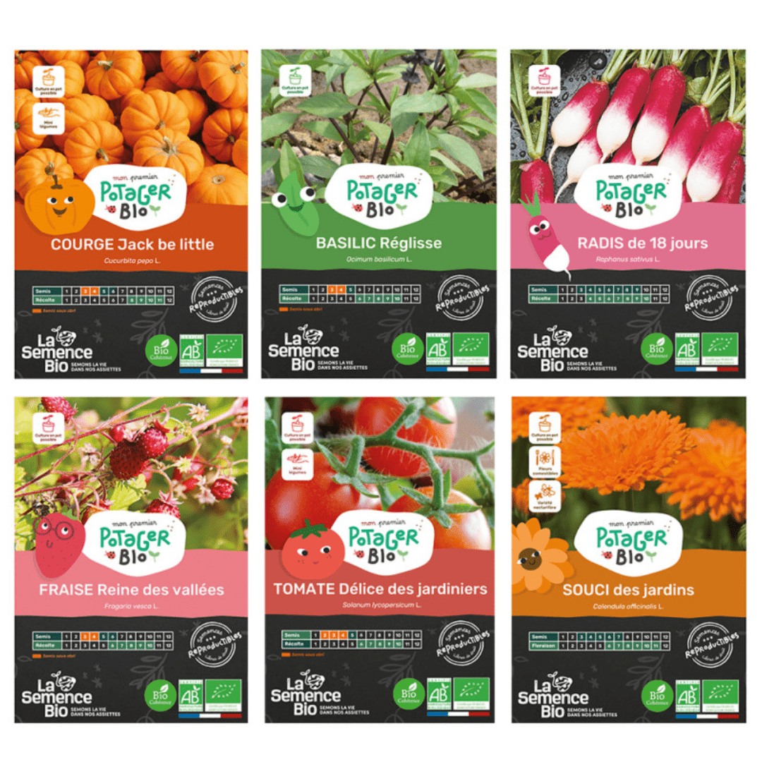 Coffret - Mon premier Potager Bio - goobio - and - zen