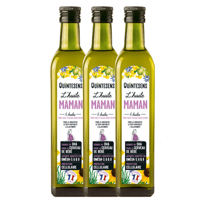 Huile Santé Maman - Femme enceinte - 0,50 L ou par 3*0,50 L - goobio - and - zen