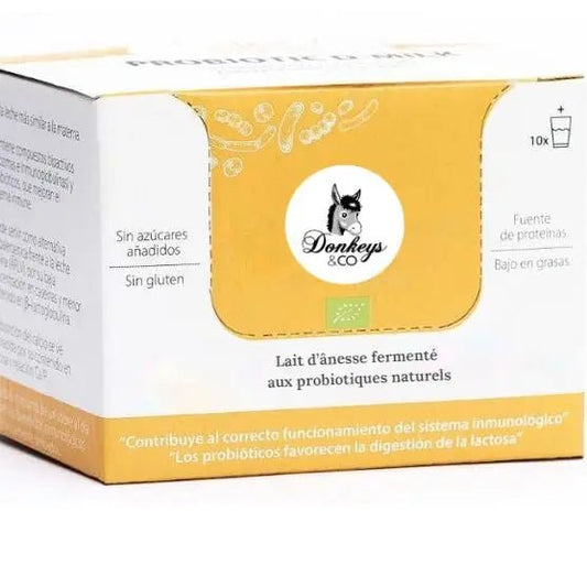 Lait d'ânesse Bio lyophilisé. Boîte de 10 sachets de 9g - goobio - and - zen