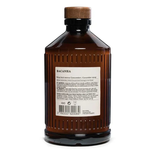 Sirop Brut Concombre - 400 ml - goobio - and - zen