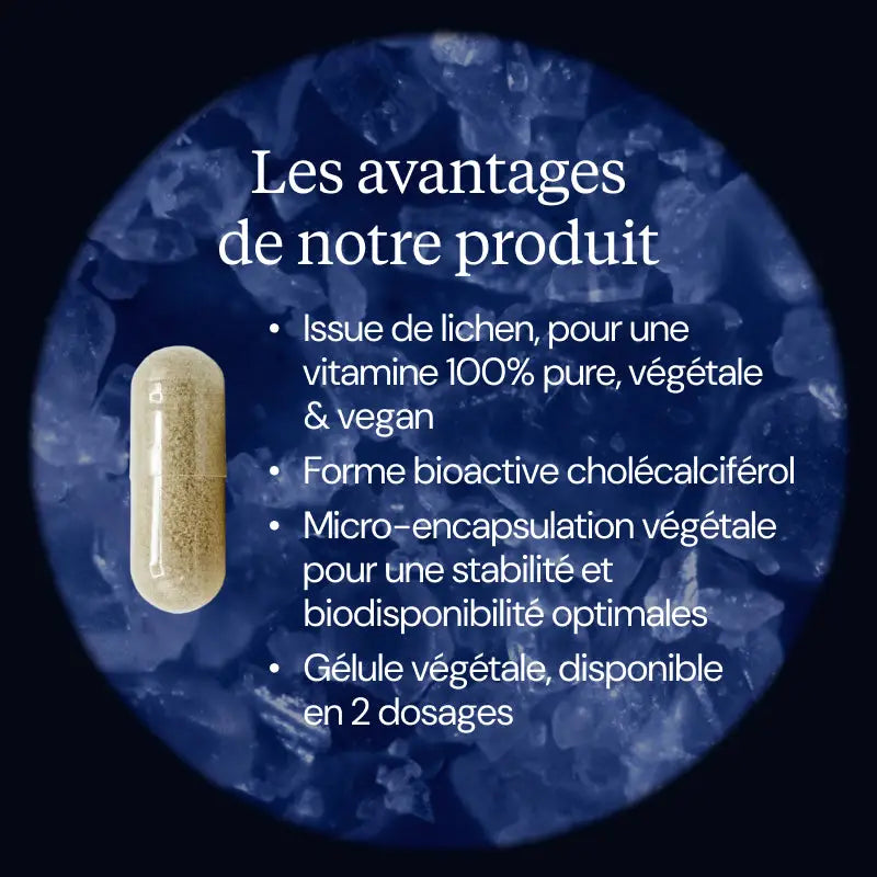 Vitamine D3 végétale - 60 gélules