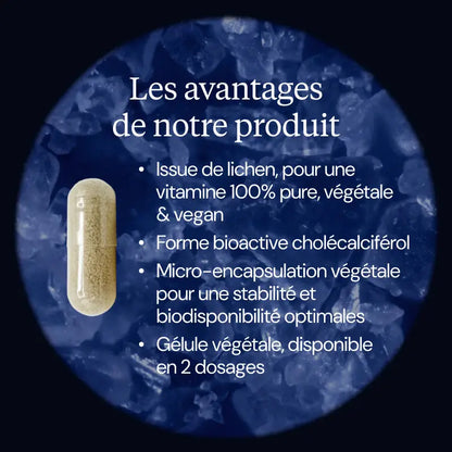 Vitamine D3 végétale - 60 gélules