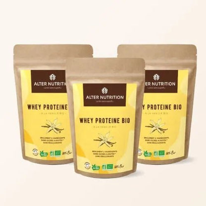 Whey Protéine BIO en poudre - Vanille - goobio - and - zen
