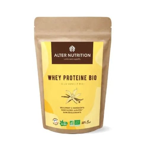 Whey Protéine BIO en poudre - Vanille - goobio - and - zen