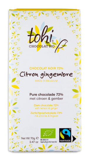 Chocolat -  72% Cacao Citron Gingembre