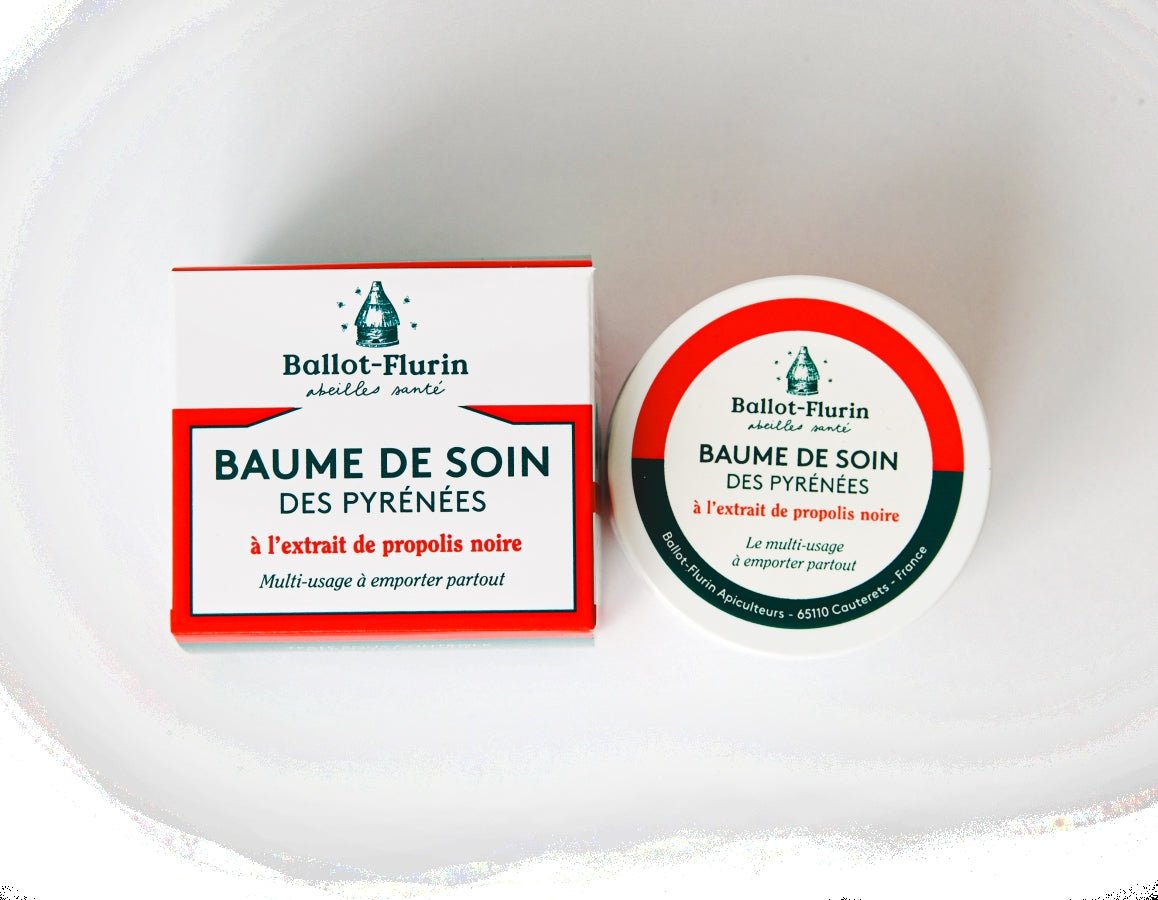 Baume de soin des Pyrénées à l'extrait de Propolis Noire - 7 ml ou 30 ml - goobio-and-zen