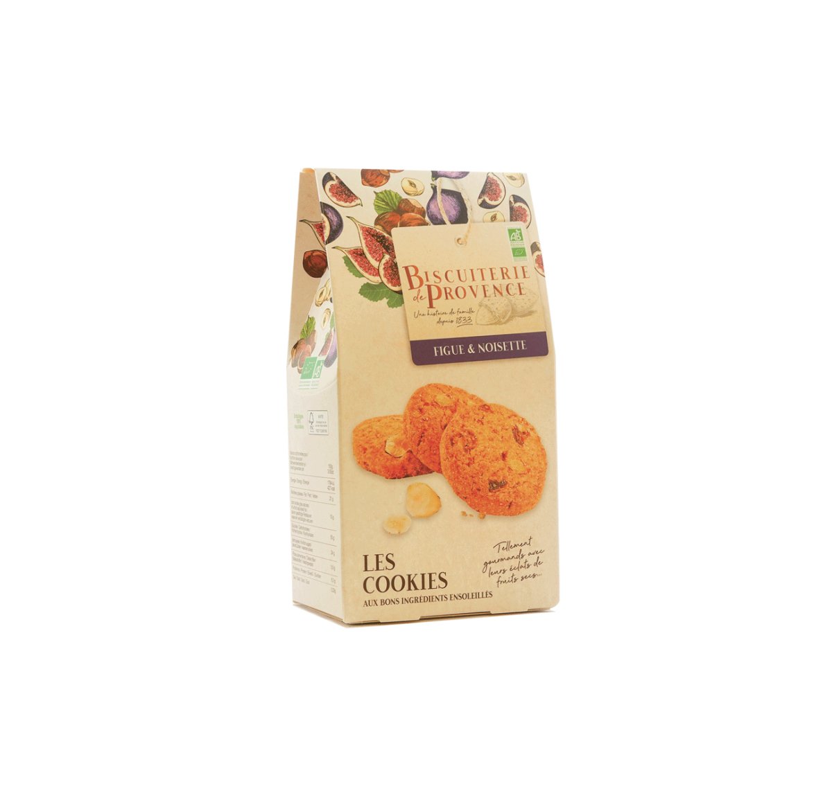 Cookies : Figues & Noisettes - 120 g - goobio-and-zen