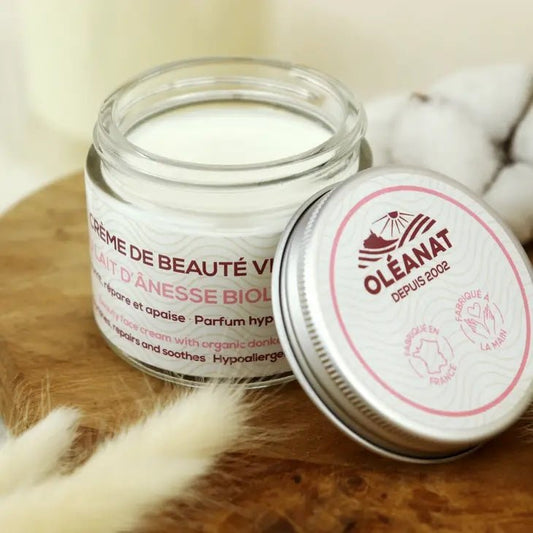 Crème beauté visage au Lait d'Ânesse - 50 ml - goobio-and-zen