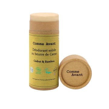 Déodorant solide au beurre de Cacao - Cédrat & Bambou - 50 g - goobio-and-zen