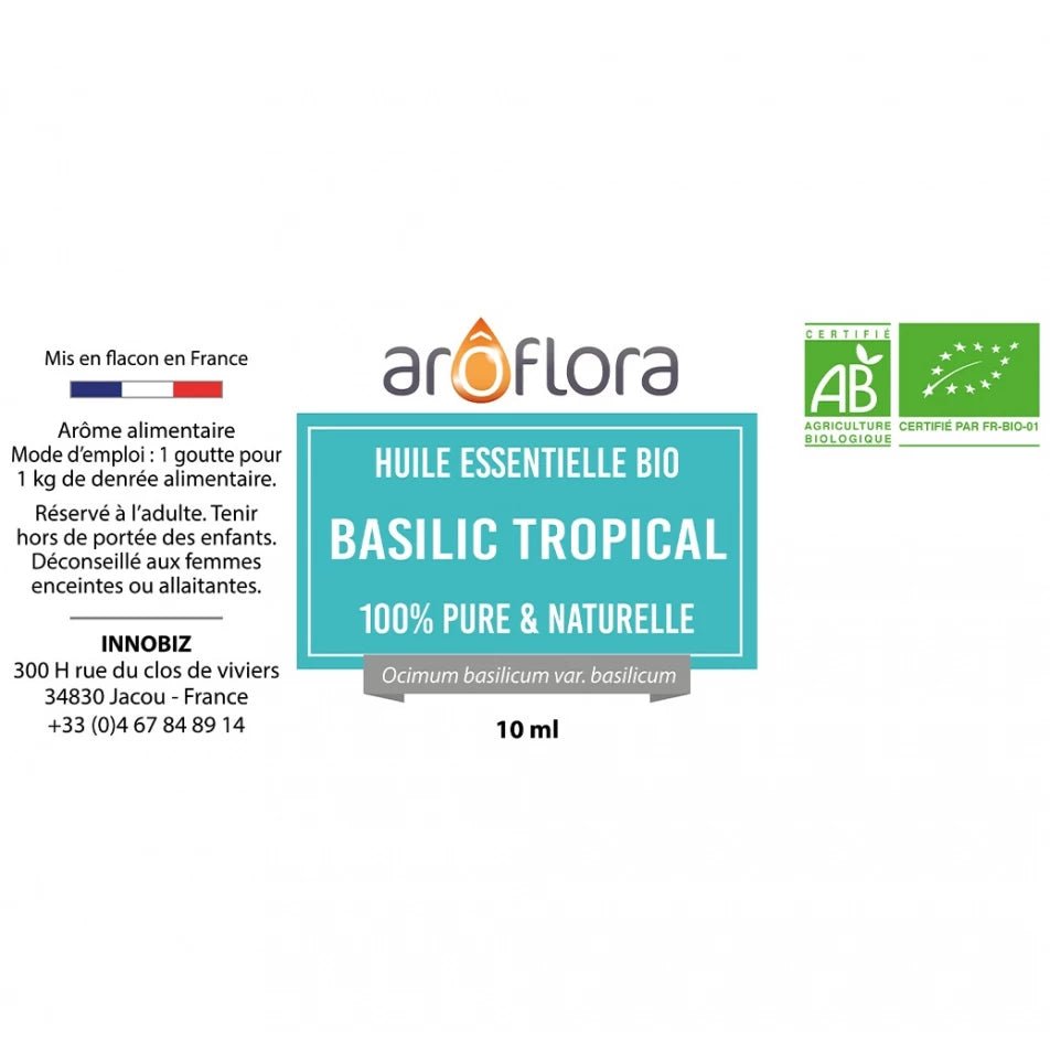 Huile Essentielle : Basilic Tropical 10 ml - goobio-and-zen