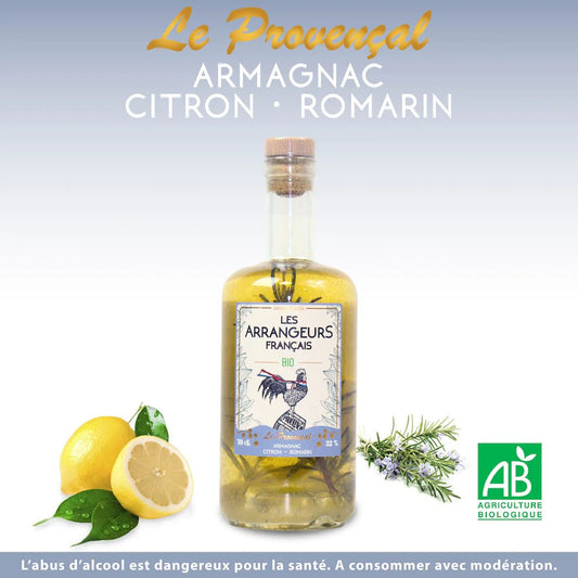 LE PROVENÇAL : Armagnac Citron Romarin (édition limitée) - 70 cl - goobio-and-zen