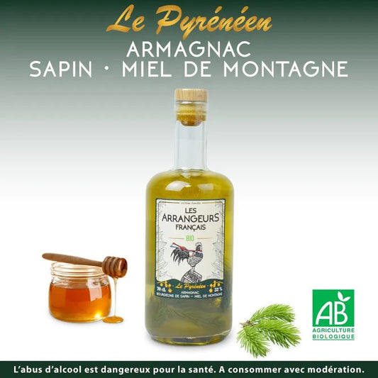 Le Pyrénéen : Armagnac – Sapin – Miel - 70 cl - 32% d'alcool - goobio-and-zen