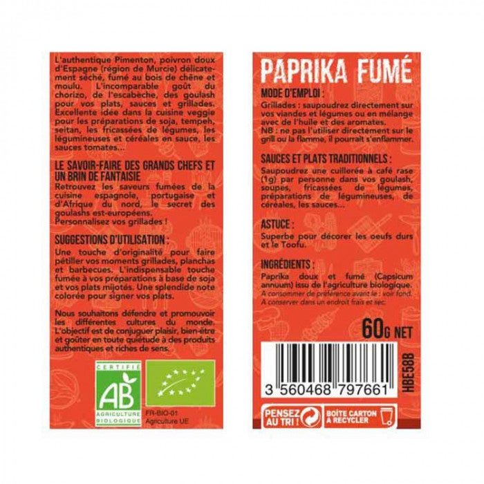 Paprika fumé - 60 g - goobio-and-zen