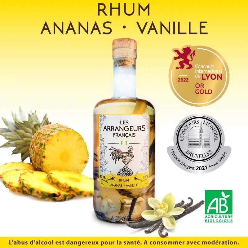 Rhum Ananas & Vanille - 70 cl - goobio-and-zen