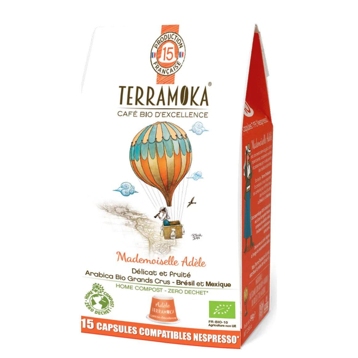 TERRAMOKA 15 ou 60 capsules - Compatibles Nespresso - Adèle - goobio-and-zen