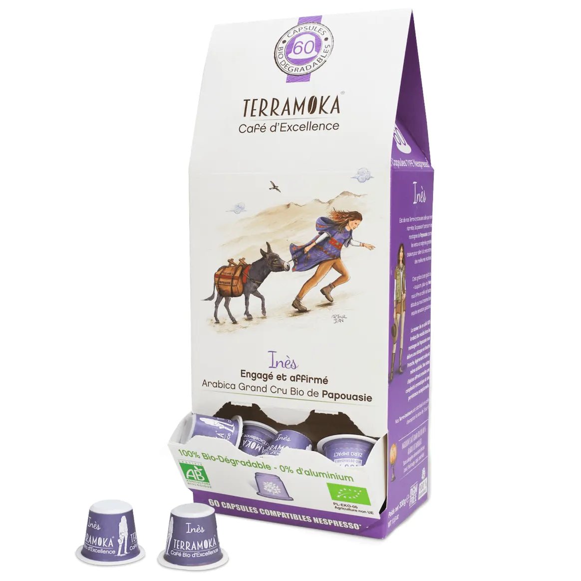 TERRAMOKA 15 ou 60 capsules - Compatibles Nespresso - Ines - goobio-and-zen