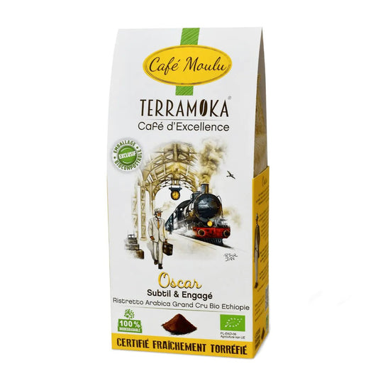TERRAMOKA Café BIO moulu 250 g - Oscar - goobio-and-zen