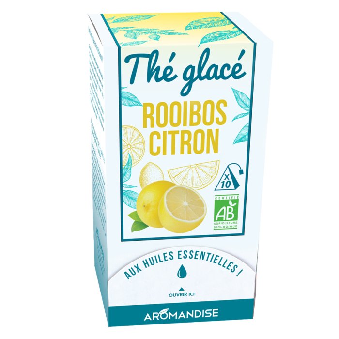 Thé Glacé - Roobios Citron - 10 sachets - goobio-and-zen